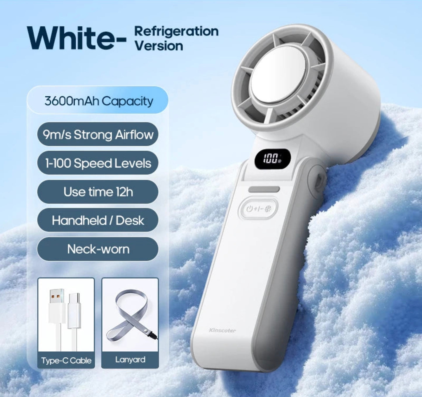 AirBreeze portable handheld fan