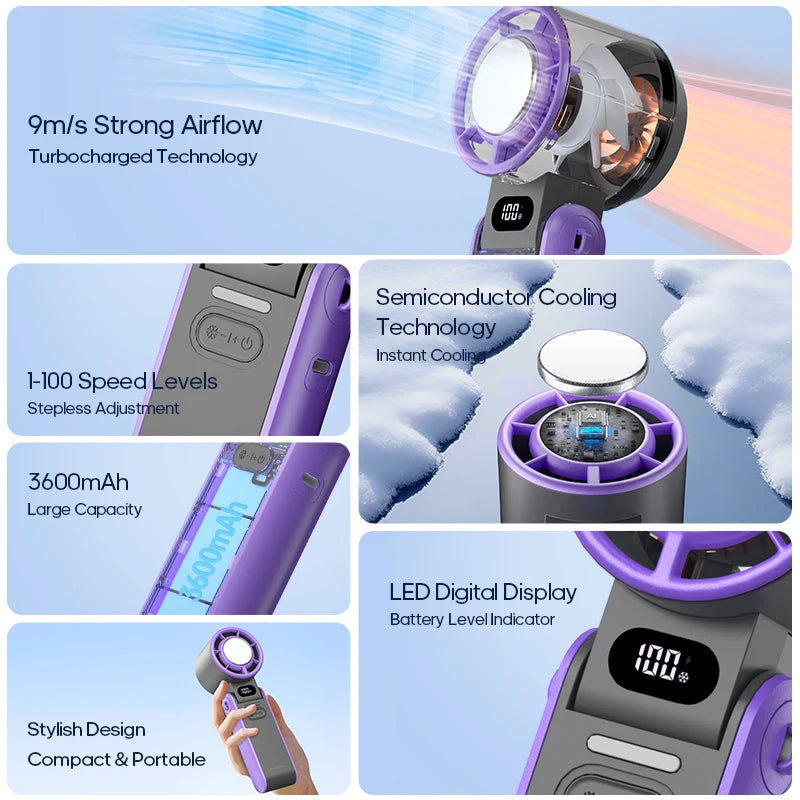 AirBreeze portable handheld fan